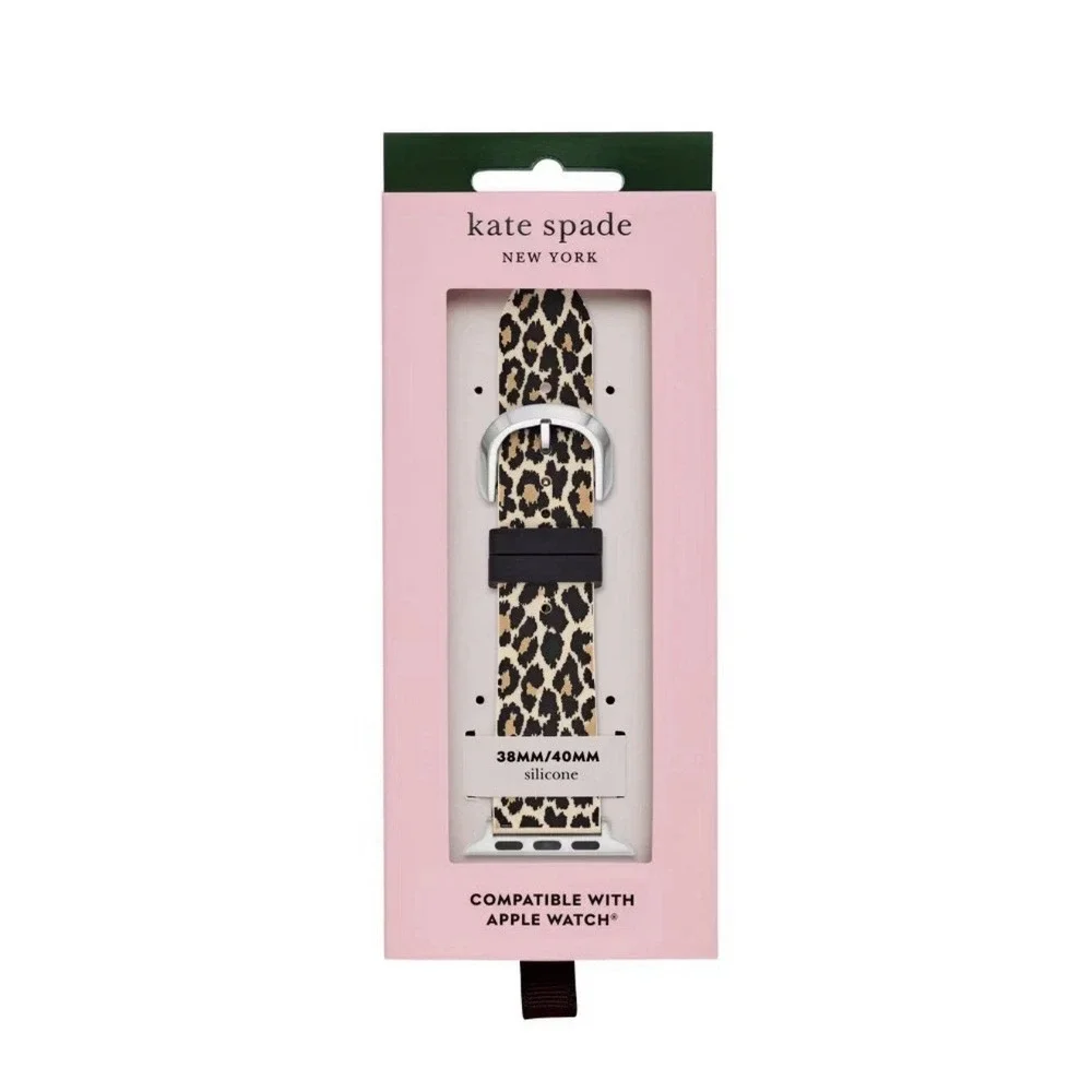 Kate‎ Spade New York Apple Watch Silicone, Band Strap Leopard Print 38/40/41mm